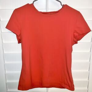 Woman’s Orange Shirt Top